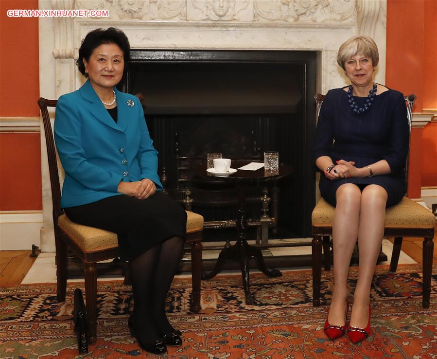 BRITAIN-LONDON-CHINESE VICE PREMIER-MEETING