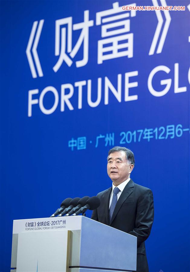 CHINA-GUANGZHOU-WANG YANG-FORTUNE GLOBAL FORUM (CN)