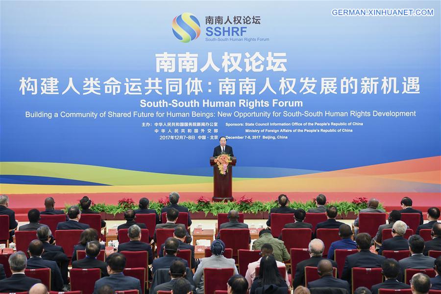 CHINA-BEIJING-SOUTH-SOUTH HUMAN RIGHTS FORUM (CN)