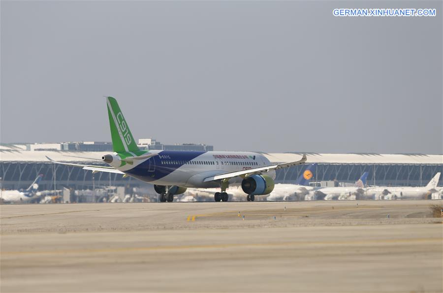 CHINA-SHANGHAI-C919-SECOND PLANE-TEST FLIGHT(CN)