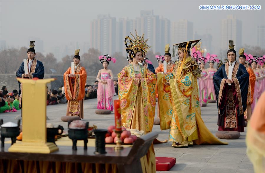 CHINA-XI'AN-WINTER SOLSTICE-WORSHIP CEREMONY (CN)