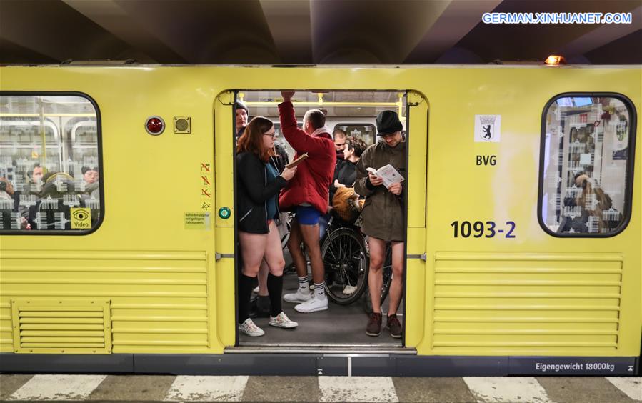GERMANY-BERLIN-NO PANTS SUBWAY RIDE