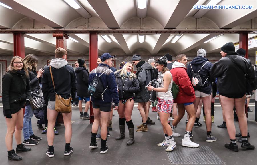 GERMANY-BERLIN-NO PANTS SUBWAY RIDE