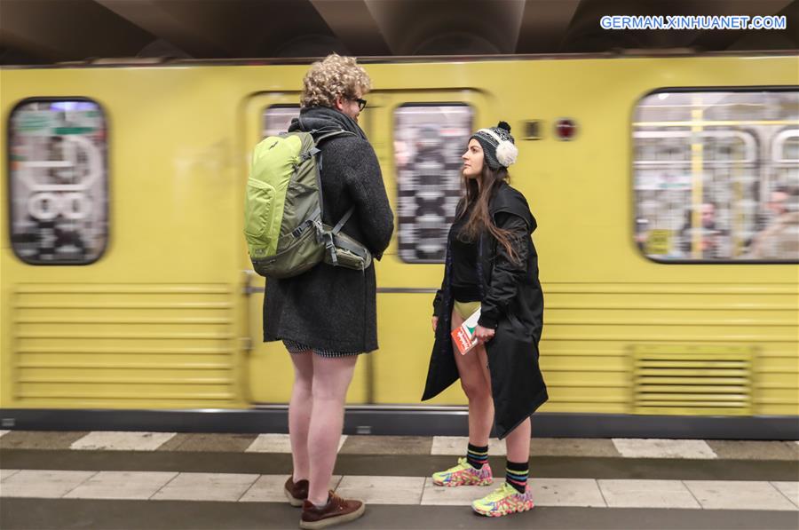 GERMANY-BERLIN-NO PANTS SUBWAY RIDE