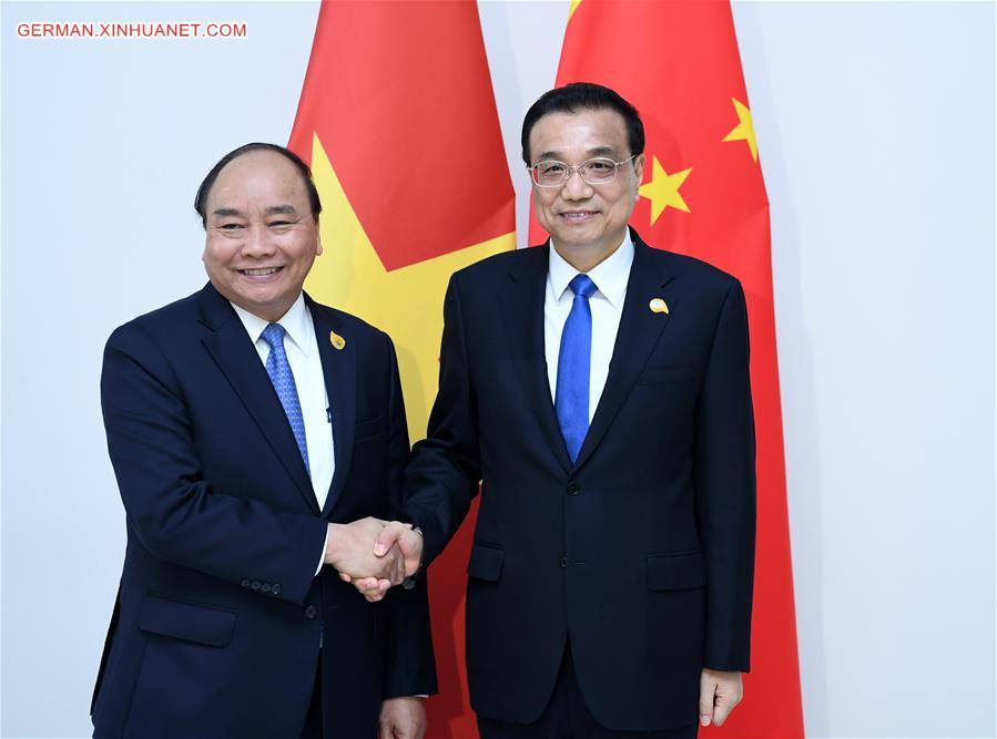 CAMBODIA-PHNOM PENH-CHINA-LI KEQIANG-VIETNAMESE PM-MEETING
