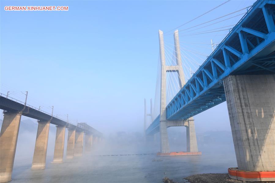 CHINA-CHONGQING-TRUSS-CABLE STAY-BRIDGE (CN)