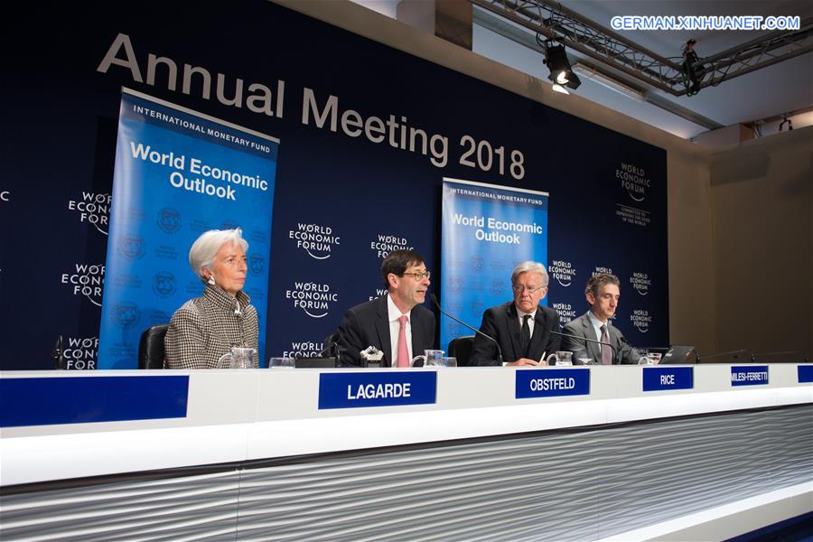 SWITZERLAND-DAVOS-IMF-GLOBAL GROWTH FORECAST