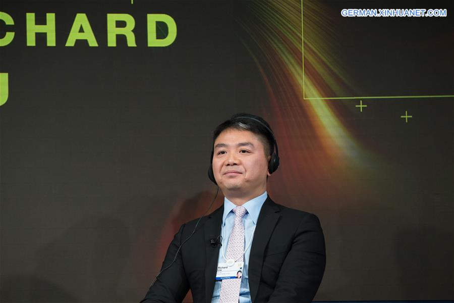 SWITZERLAND-DAVOS-WEF ANNUAL MEETING-GERMANY-RICHARD LIU