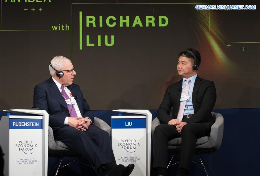 SWITZERLAND-DAVOS-WEF ANNUAL MEETING-GERMANY-RICHARD LIU