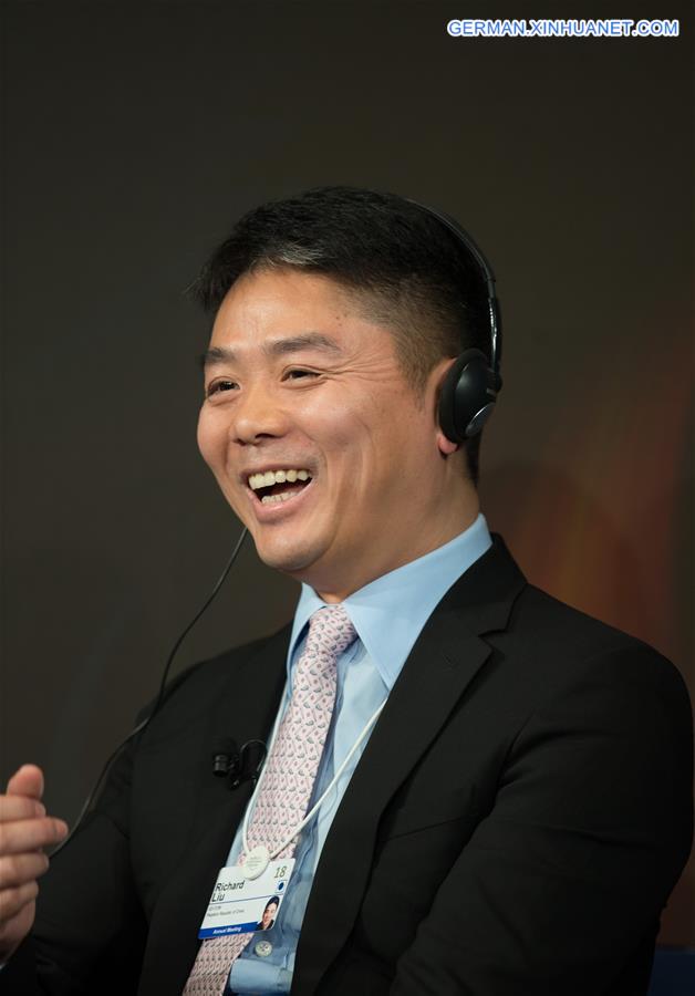 SWITZERLAND-DAVOS-WEF ANNUAL MEETING-GERMANY-RICHARD LIU