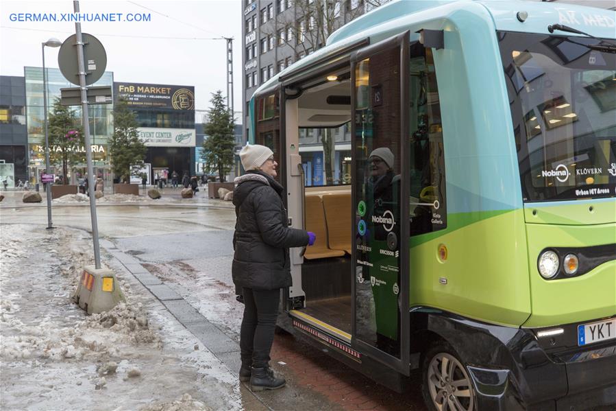 SWEDEN-STOCKHOLM-DRIVERLESS BUS