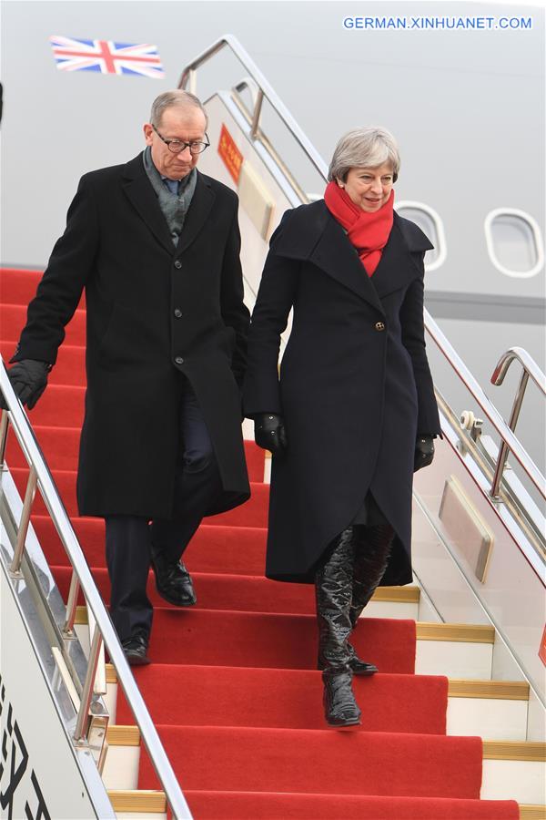 CHINA-WUHAN-BRITISH PM-ARRIVAL (CN)