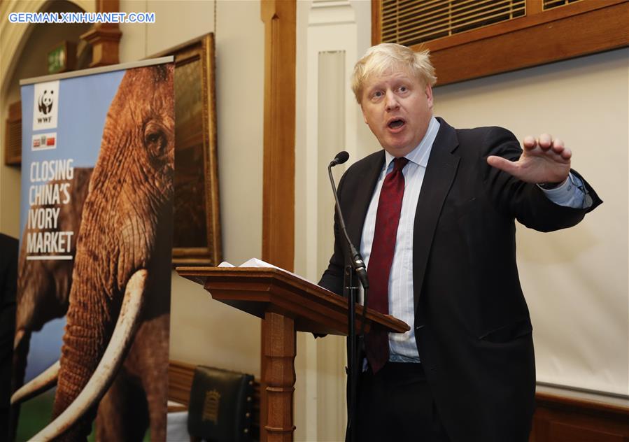 BRITAIN-LONDON-CHINA-IVORY TRADE-BAN