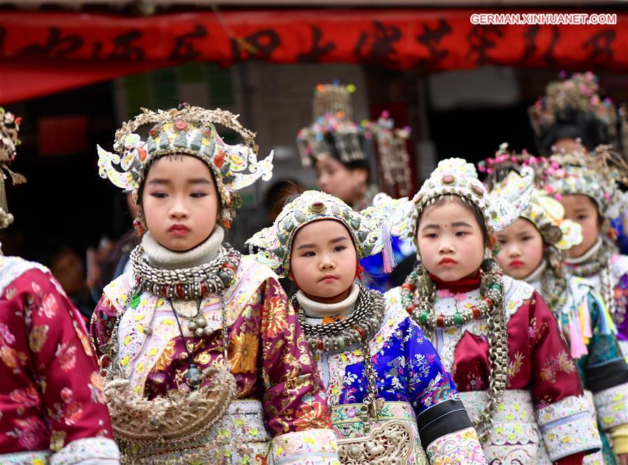 #CHINA-GUIZHOU-RONGJIANG-SPRING FESTVIAL-COSTUME (CN) 