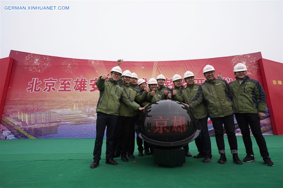 CHINA-XIONG'AN NEW AREA-BEIJING-RAILWAY-CONSTRUCTION (CN)