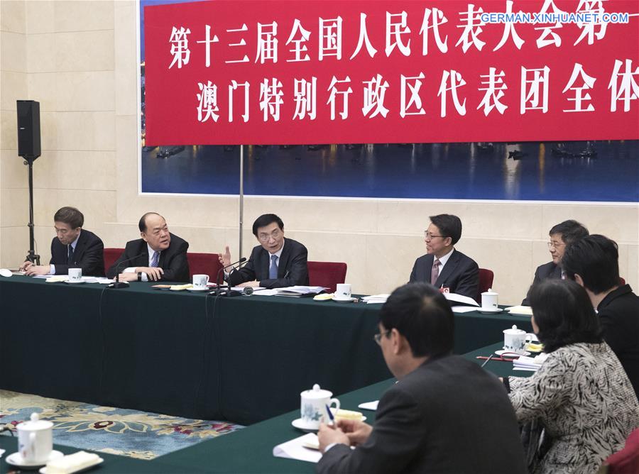 (TWO SESSIONS)CHINA-BEIJING-WANG HUNING-NPC-PANEL DISCUSSION (CN)