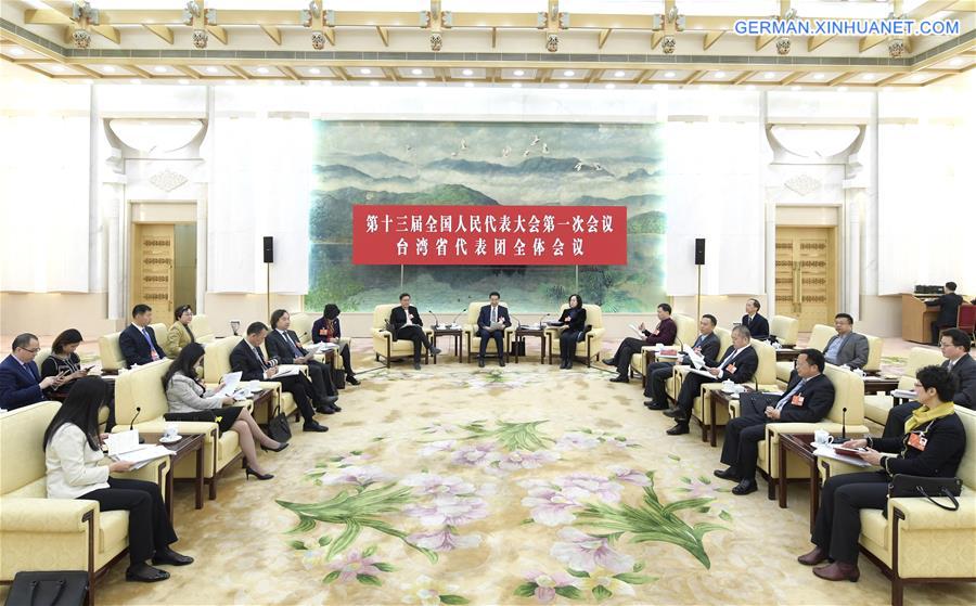 (TWO SESSIONS)CHINA-BEIJING-NPC-TAIWAN DELEGATION-PLENARY MEETING (CN)