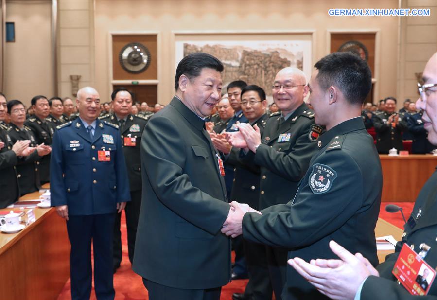 (TWO SESSIONS)CHINA-BEIJING-XI JINPING-NPC-PLA AND ARMED POLICE-PLENARY MEETING (CN)