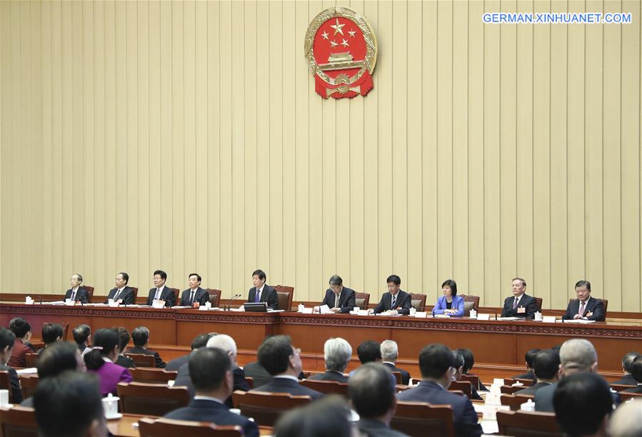 (TWO SESSIONS)CHINA-BEIJING-NPC-PRESIDIUM-MEETING (CN)