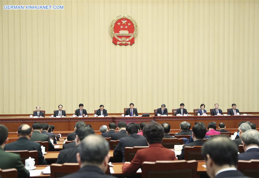 (TWO SESSIONS)CHINA-BEIJING-NPC-PRESIDIUM-MEETING (CN)