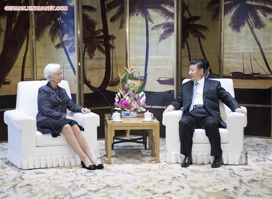 CHINA-BOAO-XI JINPING-IMF-MEETING (CN)