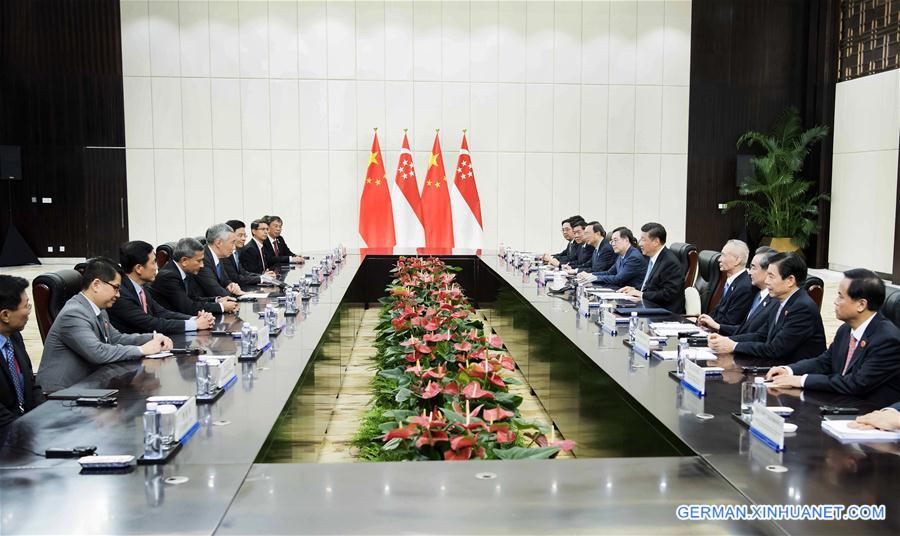 CHINA-BOAO-XI JINPING-SINGAPORE-MEETING (CN)