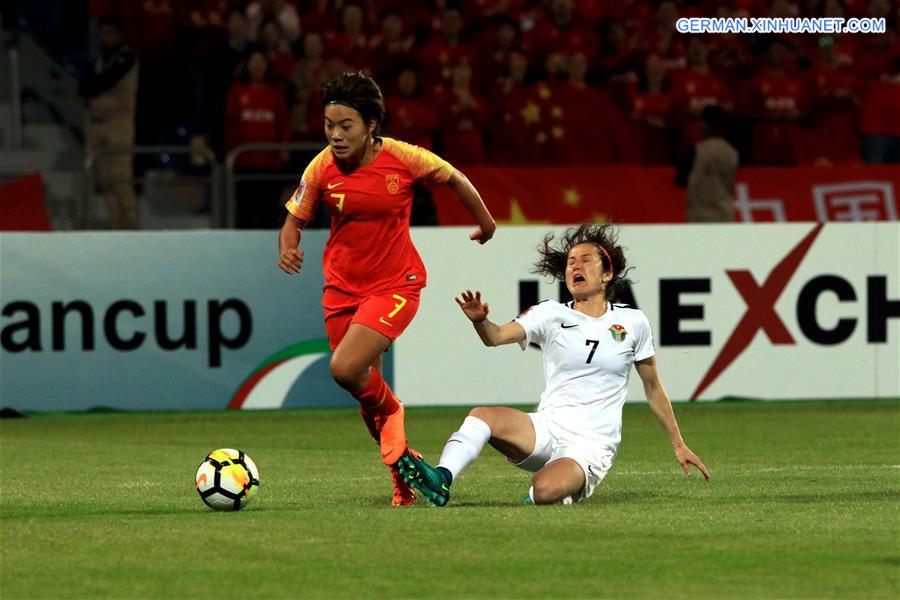 (SP)JORDAN-AMMAN-2018 AFC WOMEN'S ASIAN CUP-CHN VS JOR