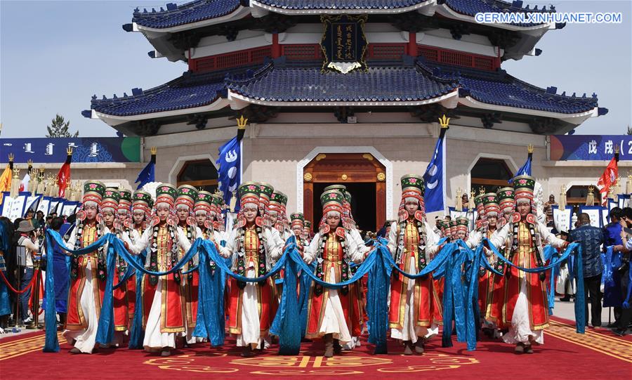 CHINA-INNER MONGOLIA-GENGHIS KHAN-MEMORIAL RITUAL (CN)