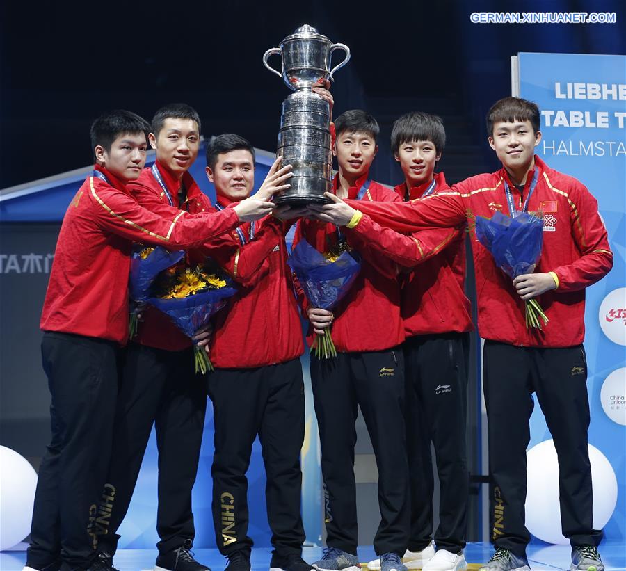 (SP)SWEDEN-HALMSTAD-ITTF WORLD TEAM CHAMPIONSHIPS 2018-MEN-FINAL