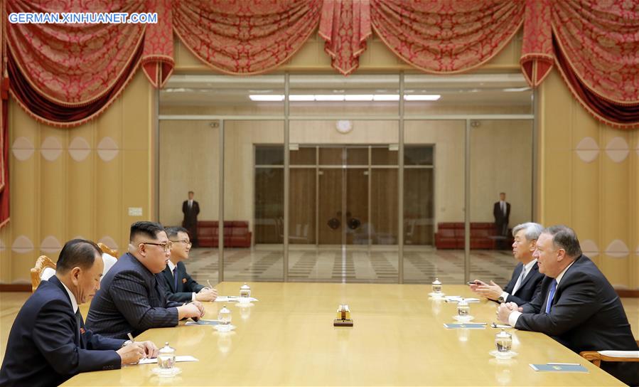 DPRK-KIM JONG UN-U.S.-POMPEO-MEETING