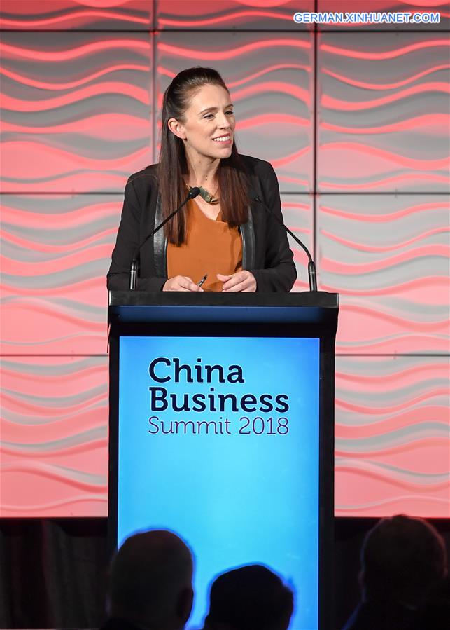 NEW ZEALAND-AUCKLAND-PM-ARDERN-CHINA BUSINESS SUMMIT