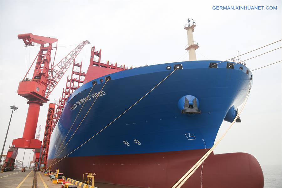 Chinesischer Schiffshersteller Liefert Ultra Großes Containerschiff Aus Xinhua German