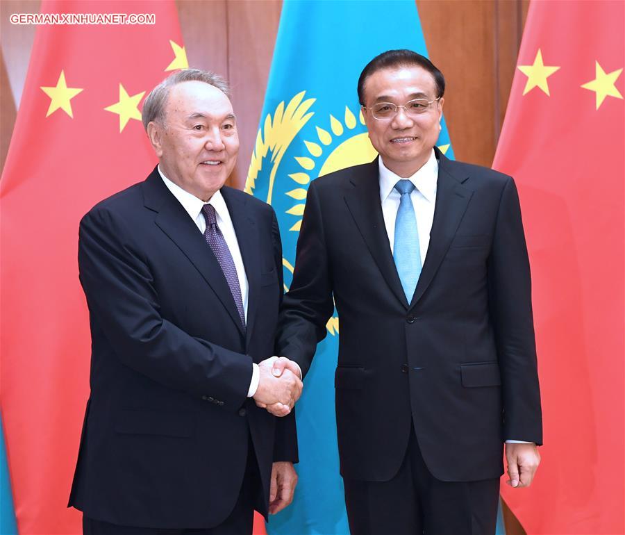 CHINA-BEIJING-LI KEQIANG-KAZAKH PRESIDENT-MEETING (CN)