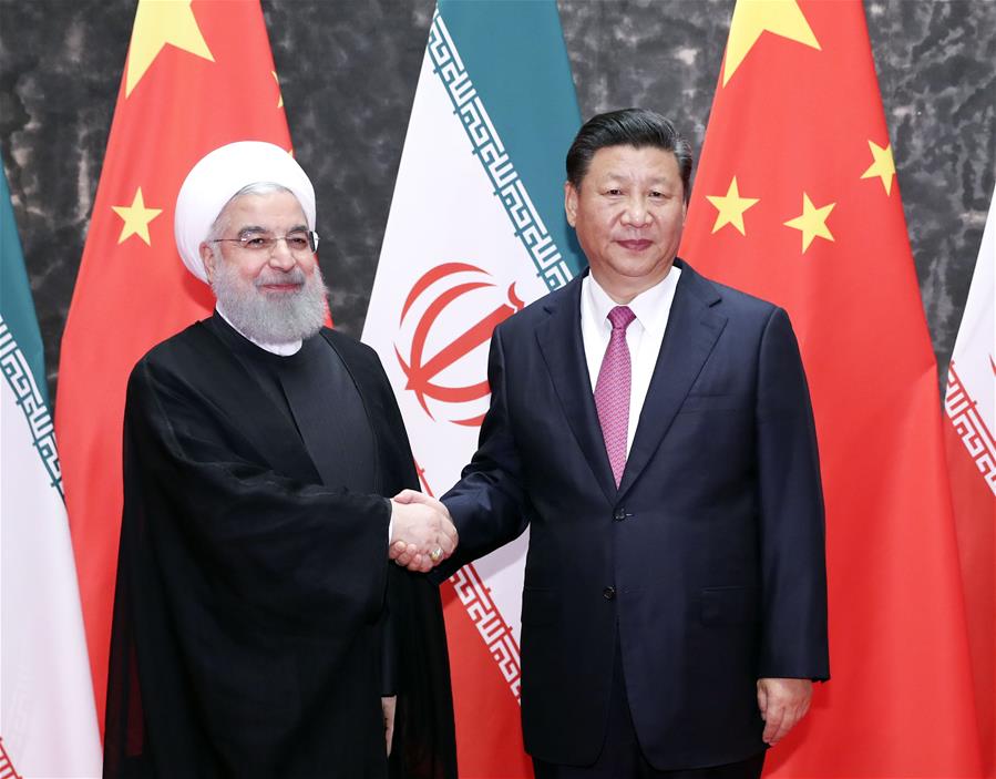 (SCO SUMMIT) CHINA-QINGDAO-XI JINPING-IRAN-HASSAN ROUHANI-TALKS (CN)