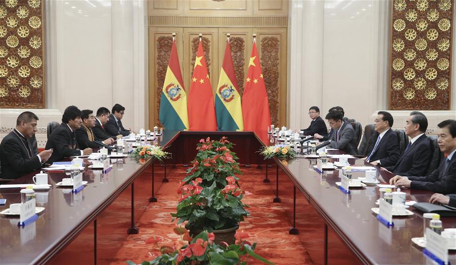 CHINA-BEIJING-LI KEQIANG-BOLIVIA-EVO MORALES-MEETING (CN)