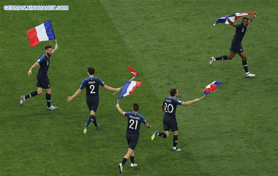 (SP)RUSSIA-MOSCOW-2018 WORLD CUP-FINAL-FRANCE VS CROATIA
