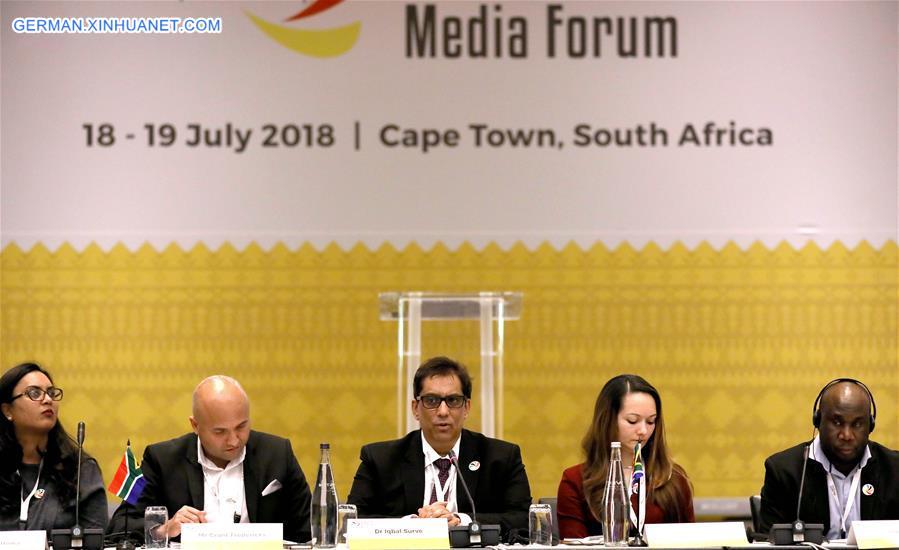 SOUTH AFRICA-CAPE TOWN-BRICS MEDIA FORUM-OPENING