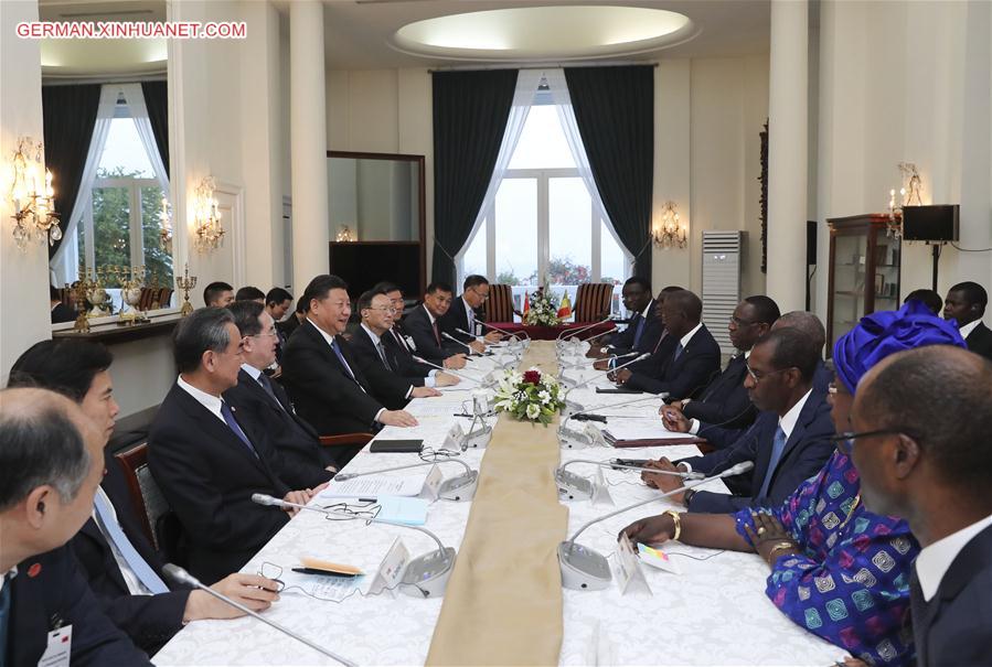 SENEGAL-CHINA-XI JINPING-MACKY SALL-TALKS 