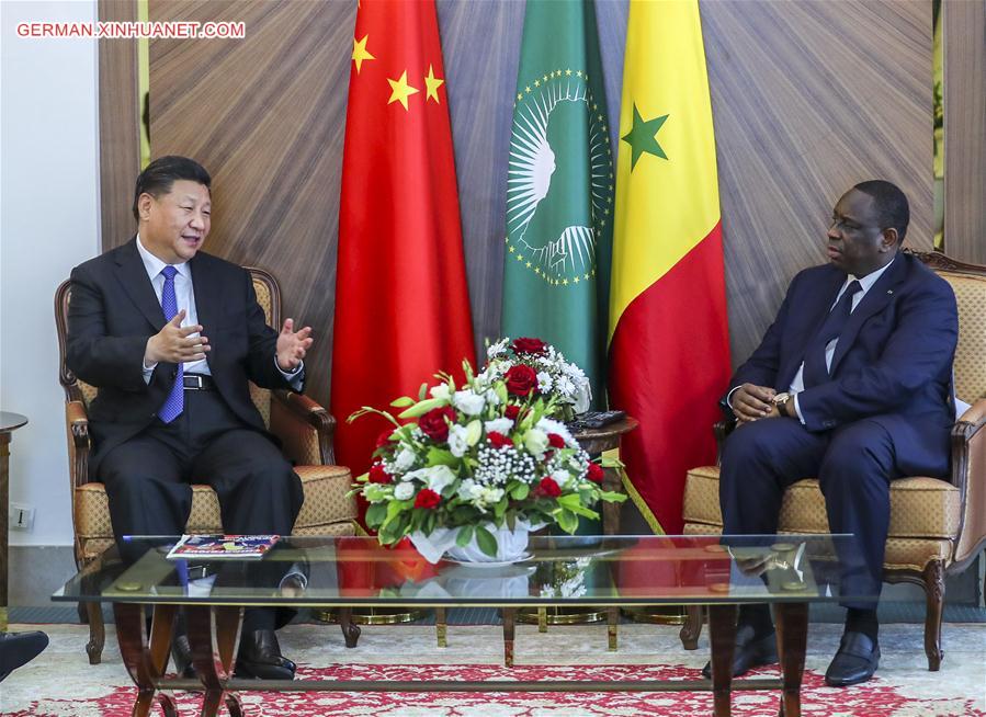 SENEGAL-CHINA-XI JINPING-MACKY SALL-TALKS 