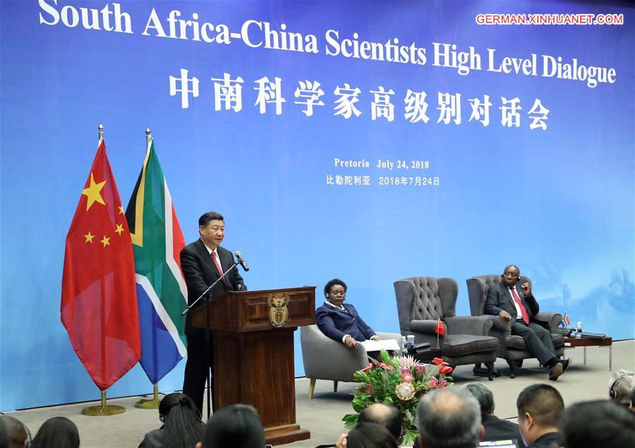 SOUTH AFRICA-PRETORIA-CHINA-XI JINPING-CYRIL RAMAPHOSA-DIALOGUE-OPENING CEREMONY