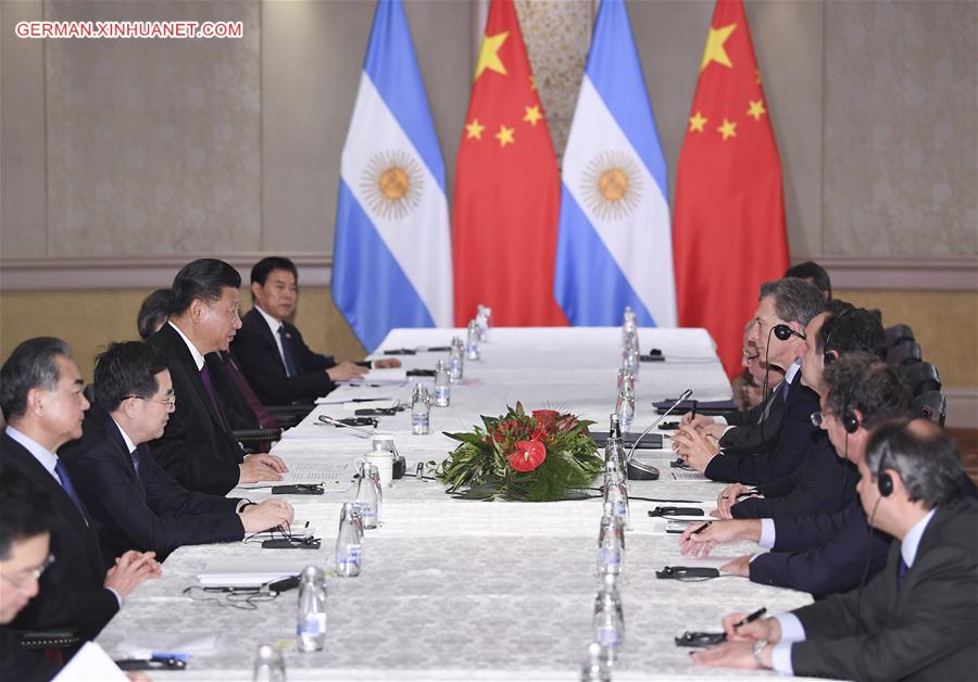 SOUTH AFRICA-JOHANNESBURG-CHINA-XI JINPING-ARGENTINA-MACRI-MEETING 