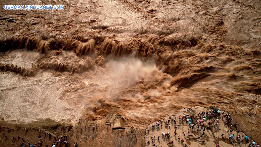 #CHINA-SHANXI-HUKOU WATERFALL-FLOODS (CN)