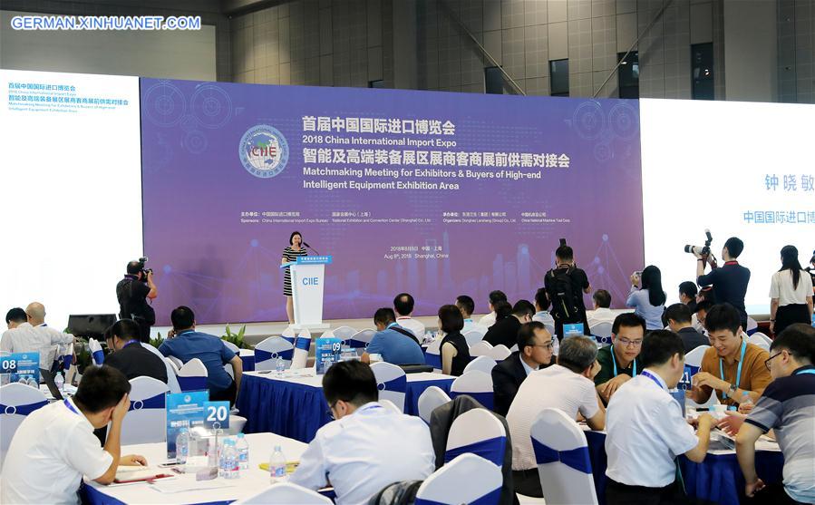 CHINA-SHANGHAI-INT'L IMPORT EXPO-MATCHMAKING MEETING (CN)