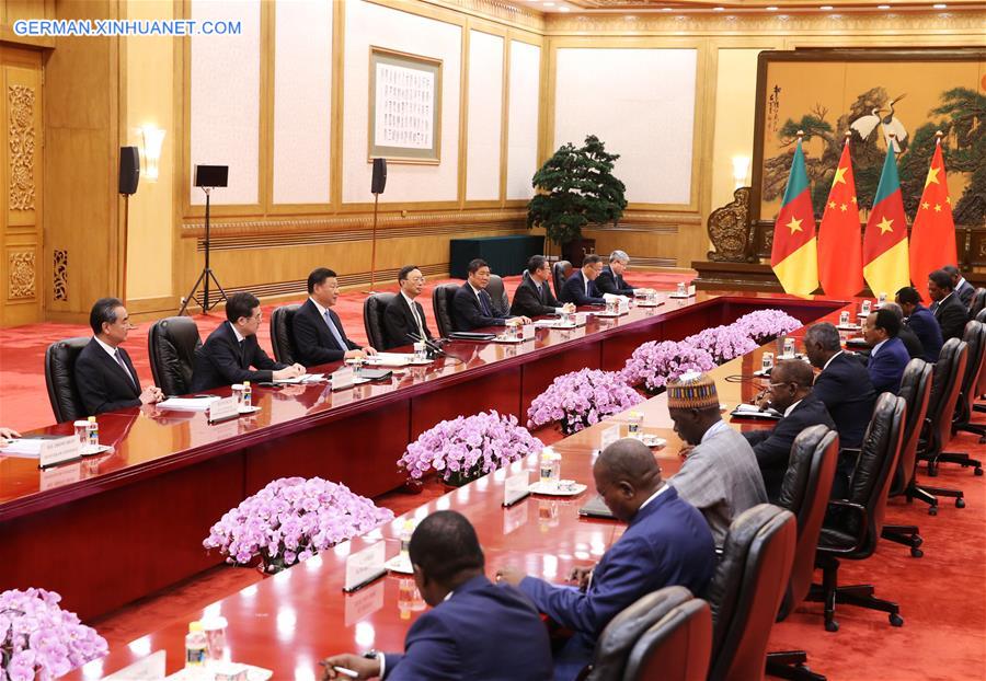 CHINA-BEIJING-XI JINPING-CAMEROON-PRESIDENT-MEETING (CN)