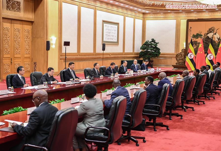 CHINA-BEIJING-XI JINPING-UGANDAN PRESIDENT-MEETING (CN)