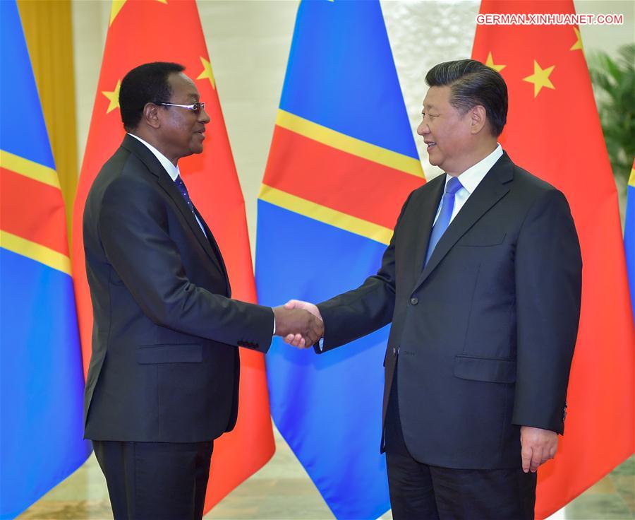 CHINA-BEIJING-XI JINPING-DR CONGO'S PM-MEETING (CN)