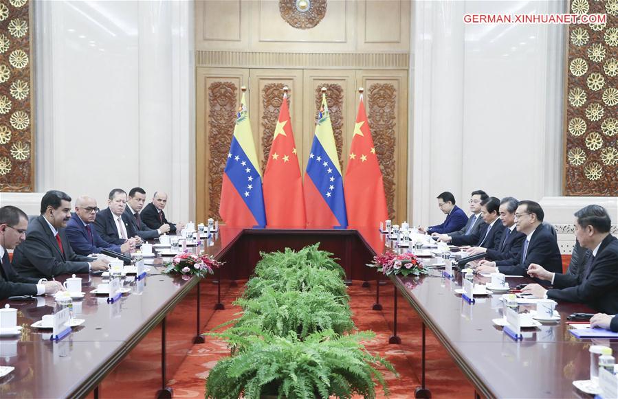 CHINA-BEIJING-LI KEQIANG-VENEZUELA-MADURO-MEETING (CN)