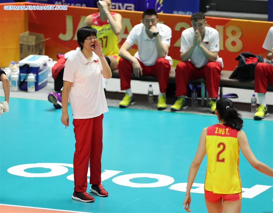 (SP)JAPAN-SAPPORO-VOLLEYBALL-WOMEN'S WORLD CHAMPIONSHIP-CHINA VS TURKEY