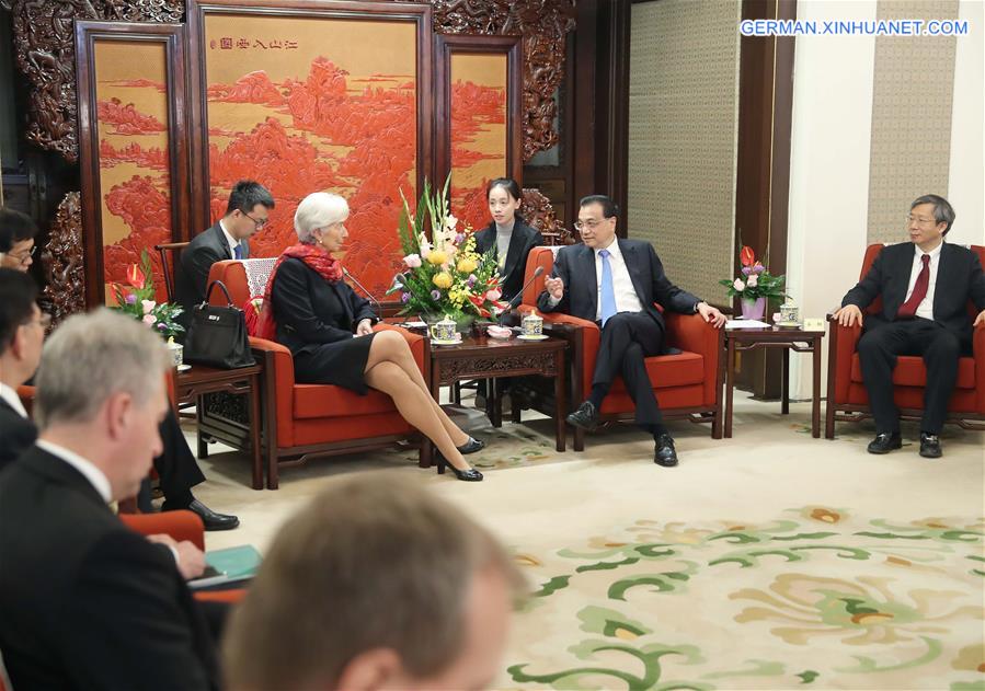 CHINA-BEIJING-LI KEQIANG-IMF CHIEF-MEETING (CN)