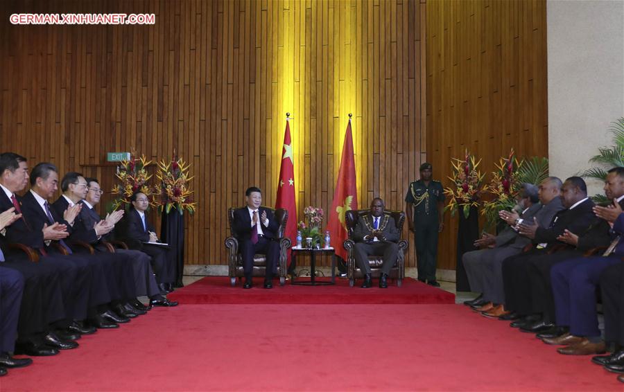 PAPUA NEW GUINEA-CHINA-XI JINPING-GOVERNOR-GENERAL-MEETING